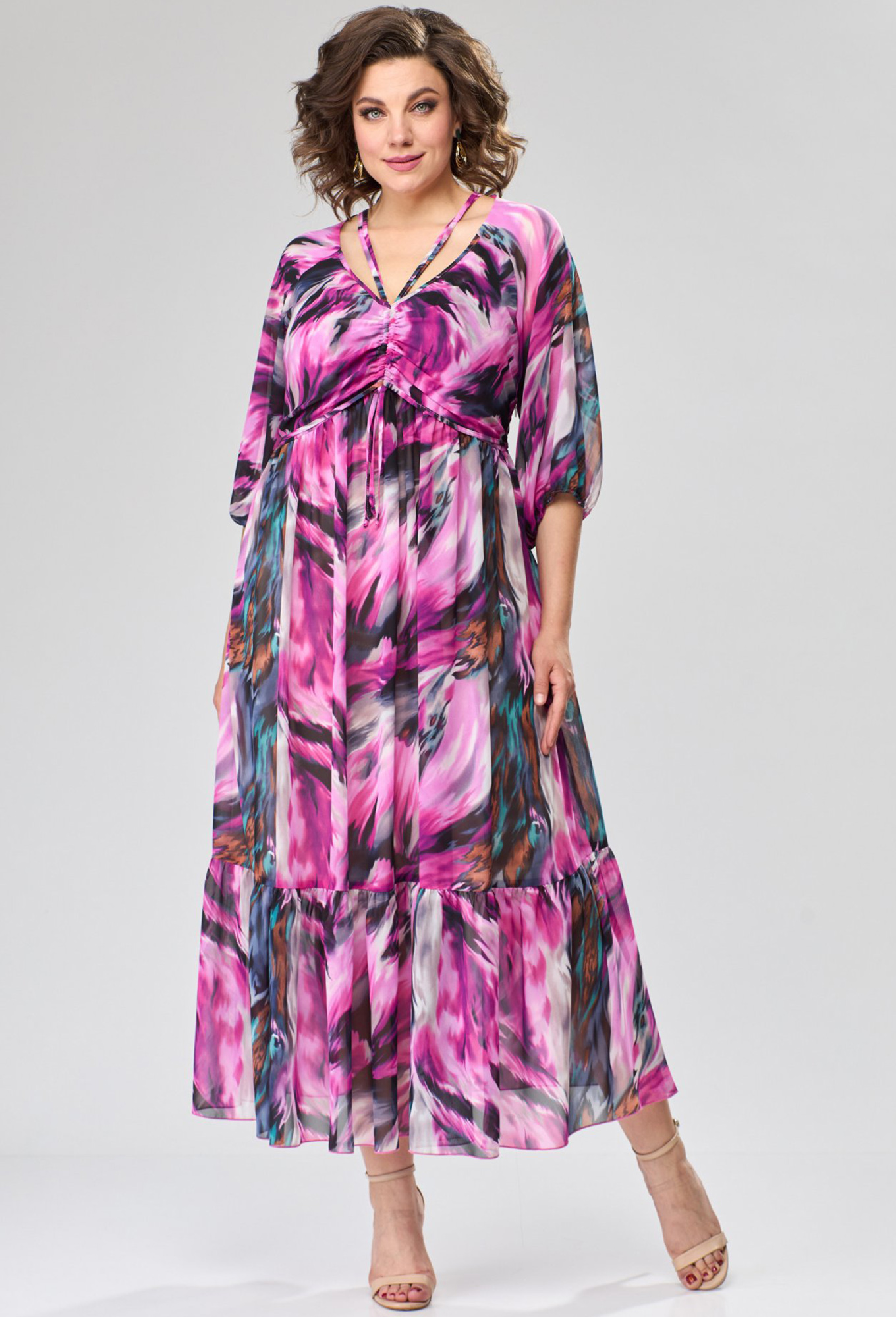 ст. цена2499руб.! Платье Anastasia Mak 1129 фуксия