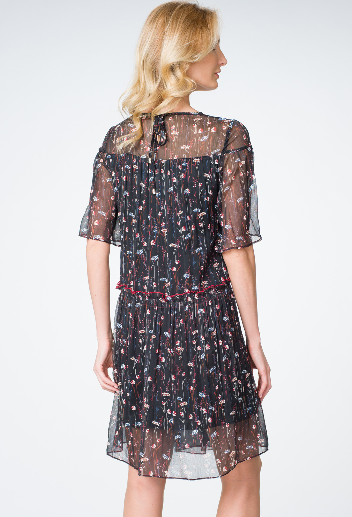 ст. цена2199руб.! Платье ASV 2020 чёрно-красный