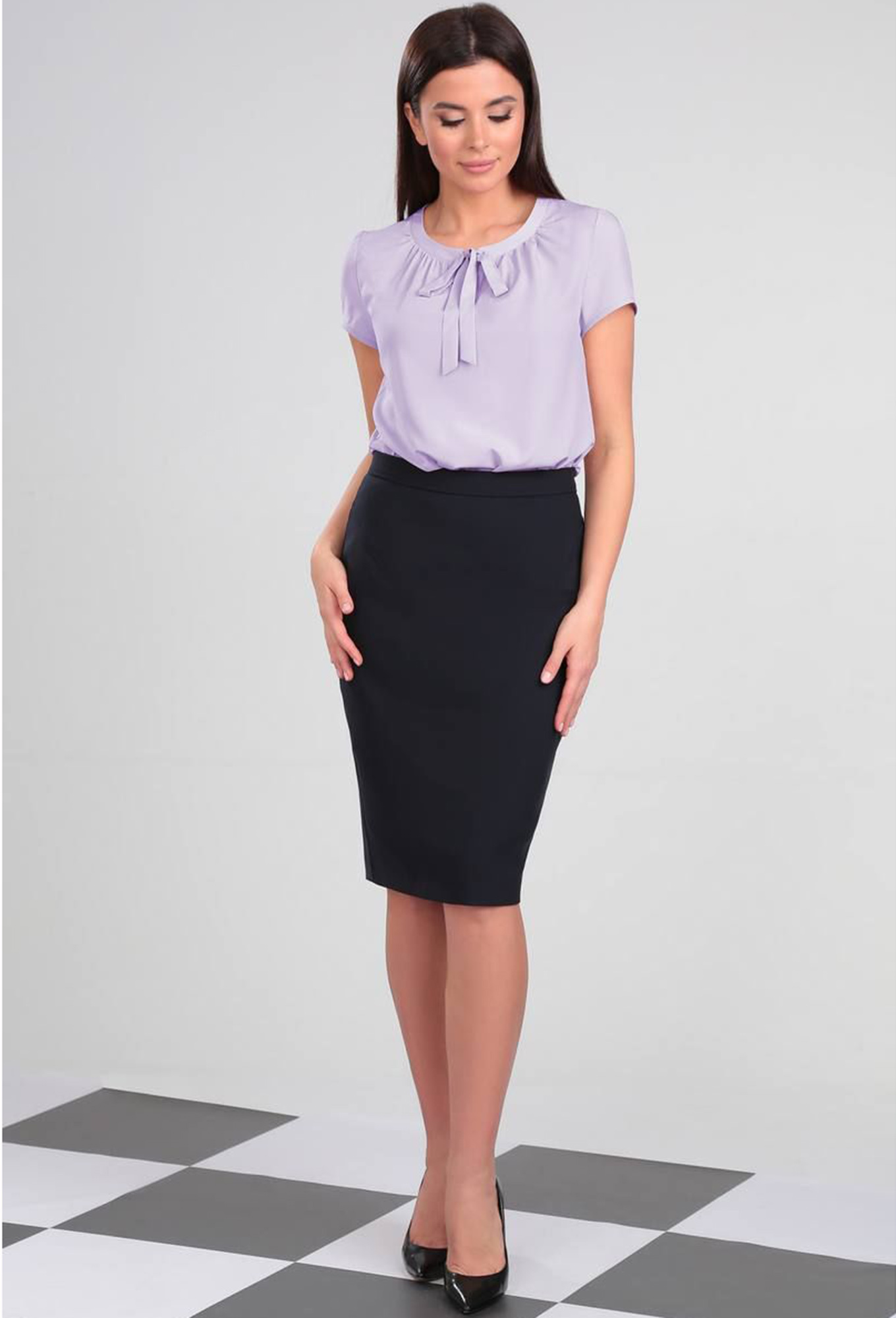 ст. цена1799руб.! Блуза Lenata 11856 лиловый