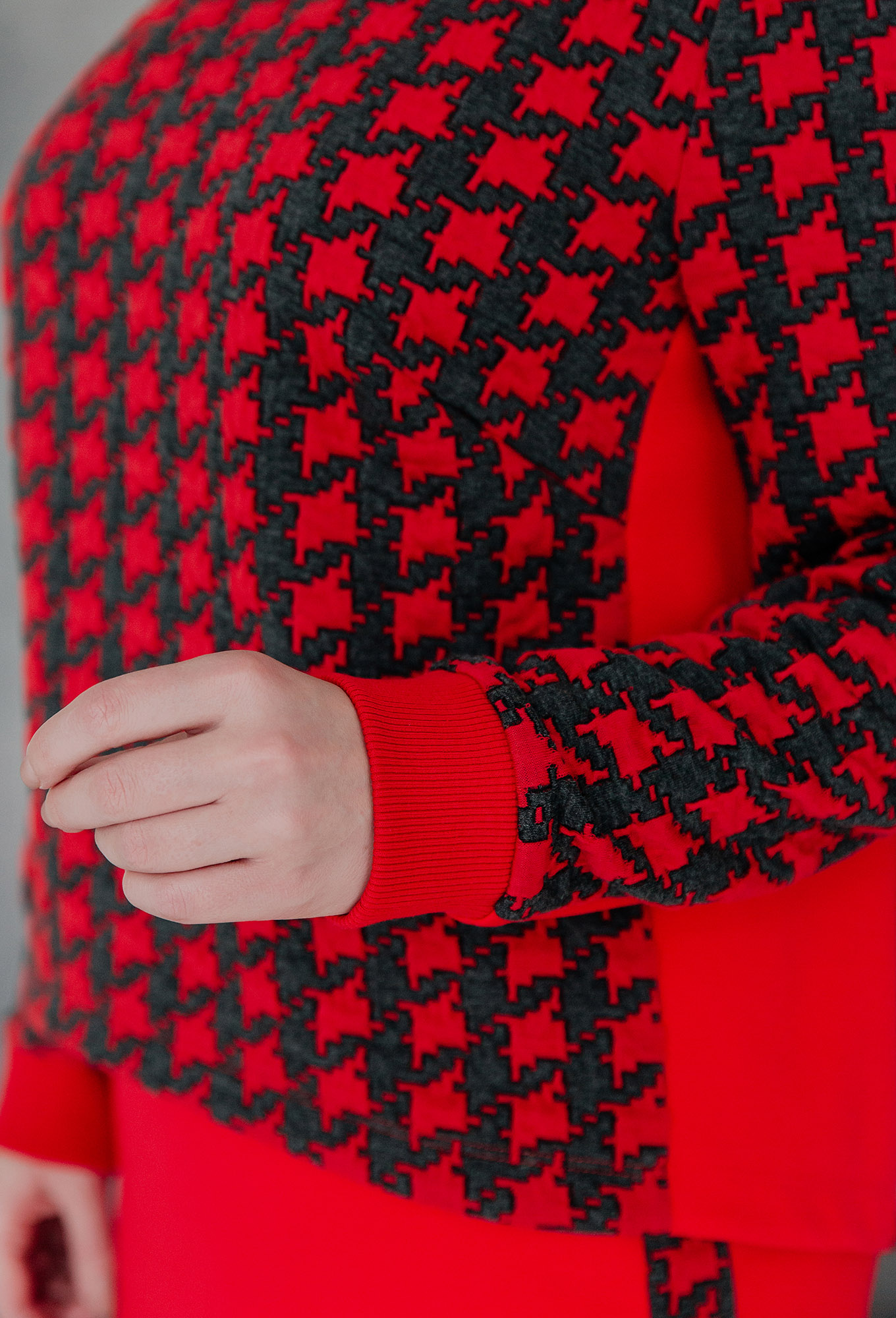 ст. цена1699руб.! Свитшот ASV 2457-2 красно-серый