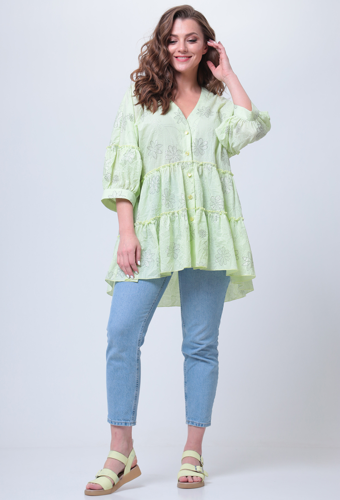 ст. цена1499руб.! Блуза Anastasia Mak 1028 салат