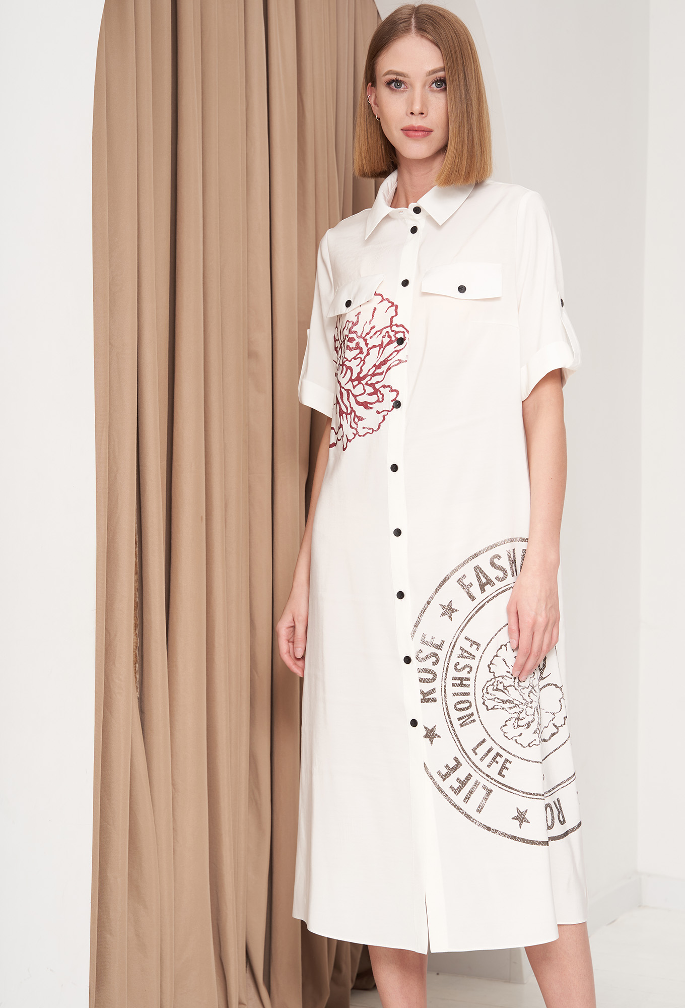 ст. цена2499руб.! Платье Gizart 5120 молочный