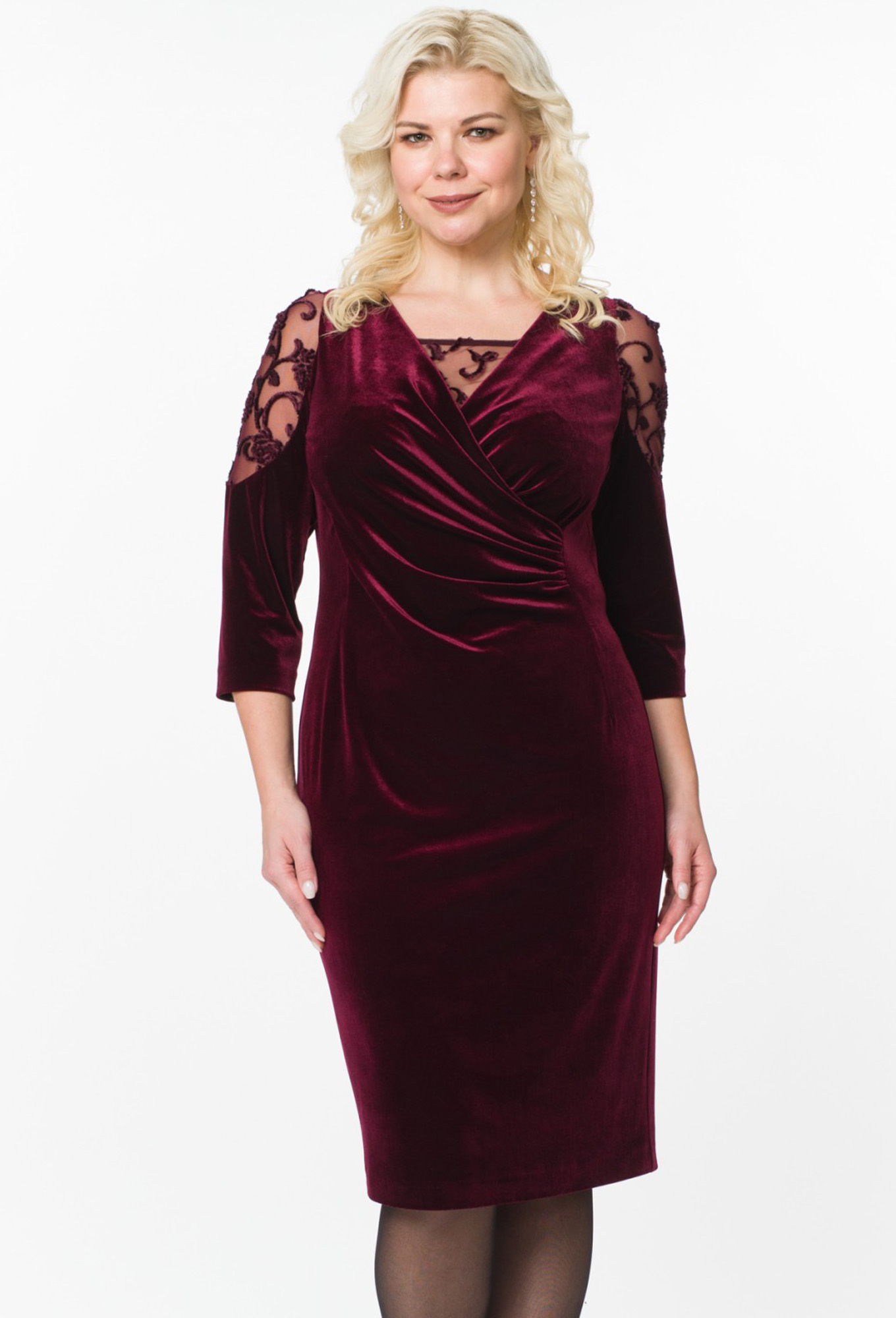 ст. цена2499руб.! Платье ASV 2169 бордо