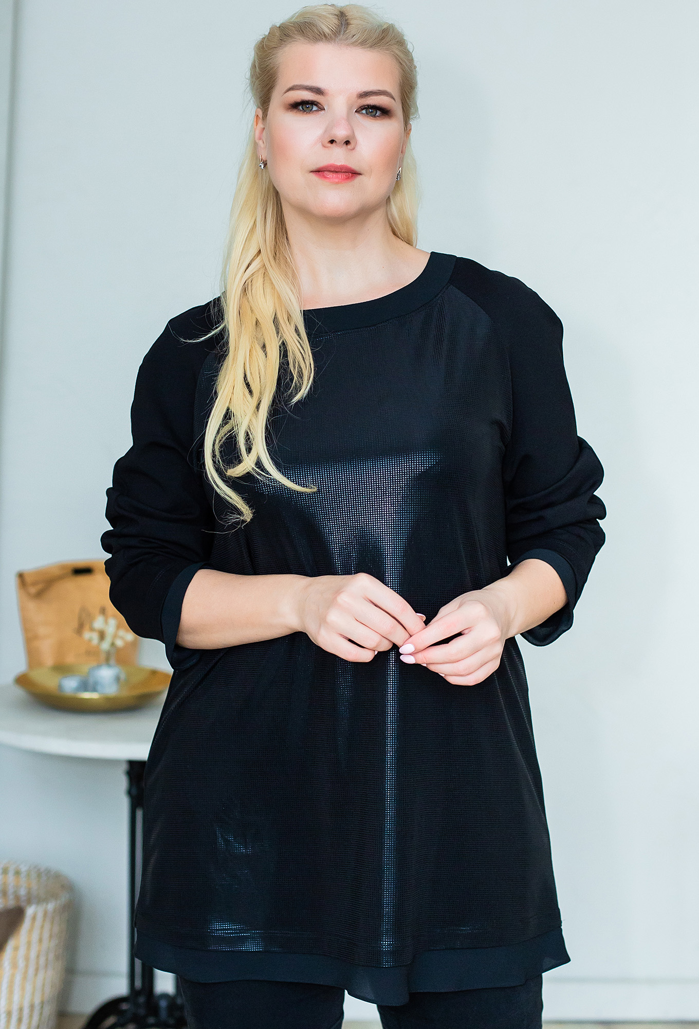 ст. цена1599руб.! Туника ASV 2302 черный