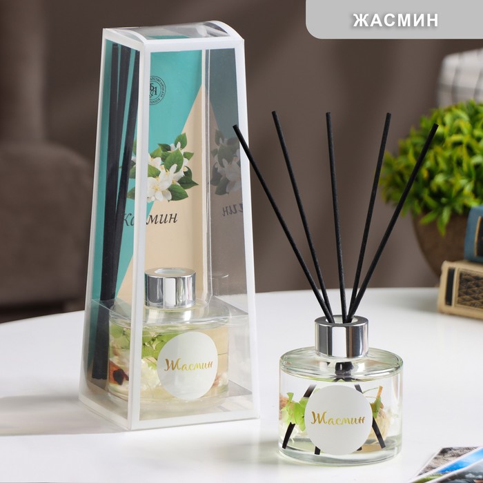 Диффузор ароматический с наполнителем «Интерьерный», 120 мл, жасмин, «Богатство Аромата»