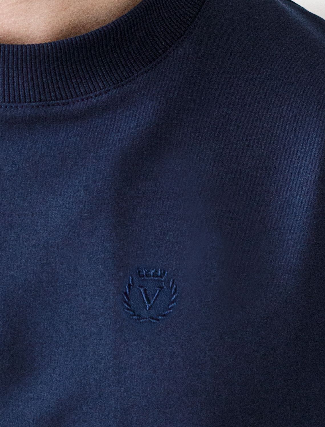 Джемпер из тонкого премиального футера с эластаном