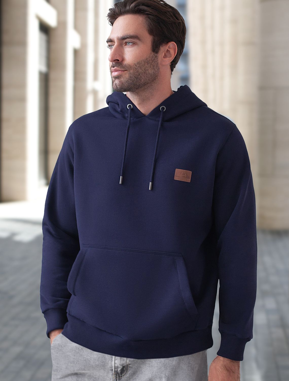 Худи из премиального футера трехнитки с начесом