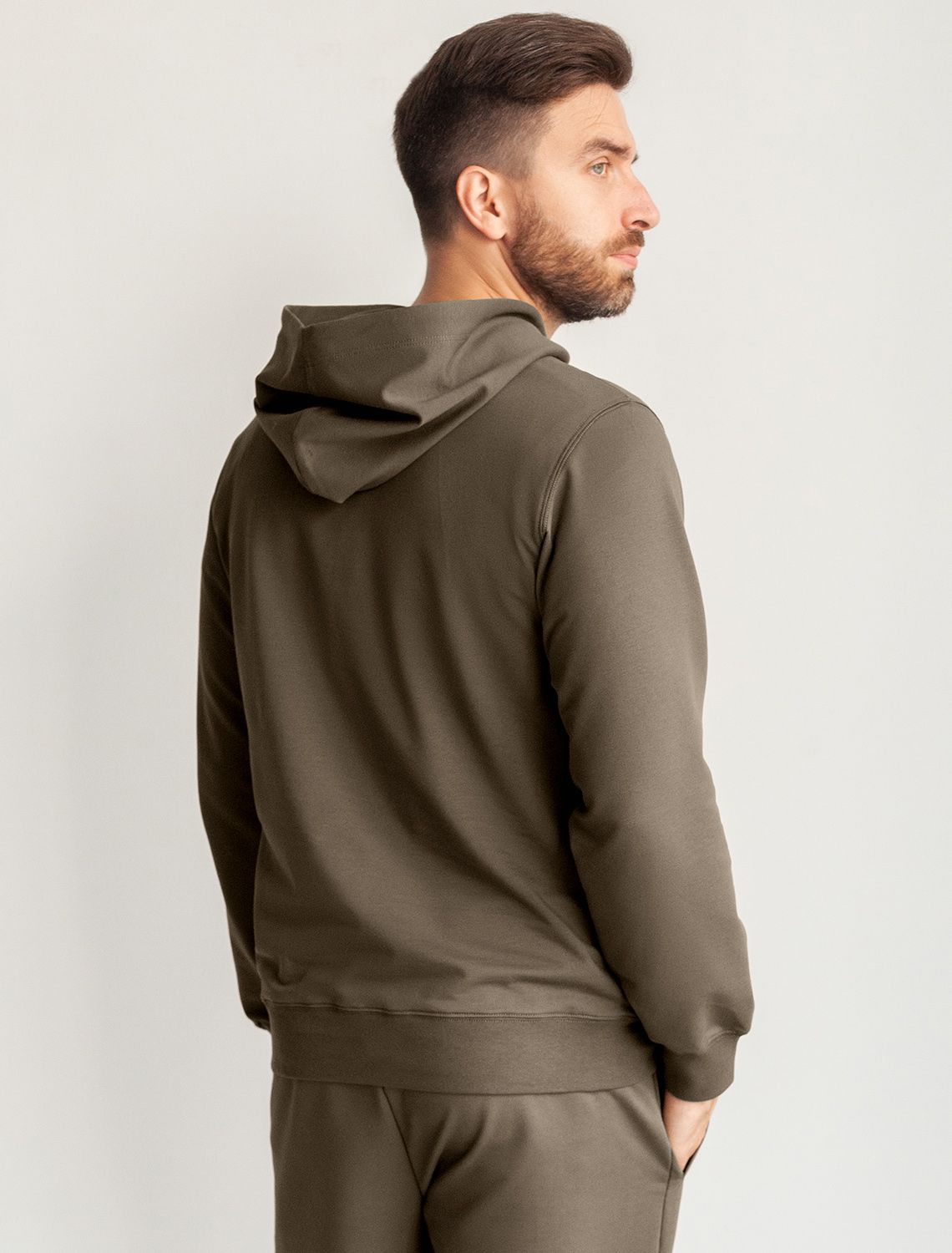 Худи из премиального эластичного футера с принтом