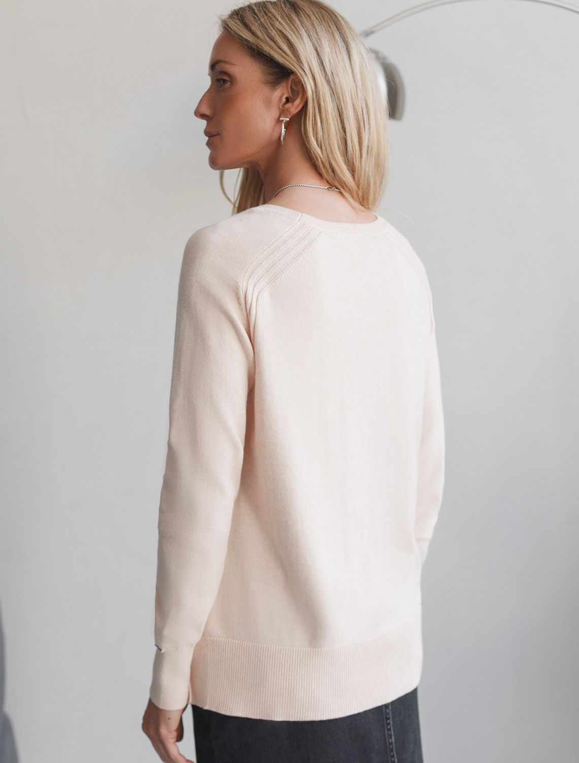 Джемпер тонкой вязки из хлопка с кашемиром