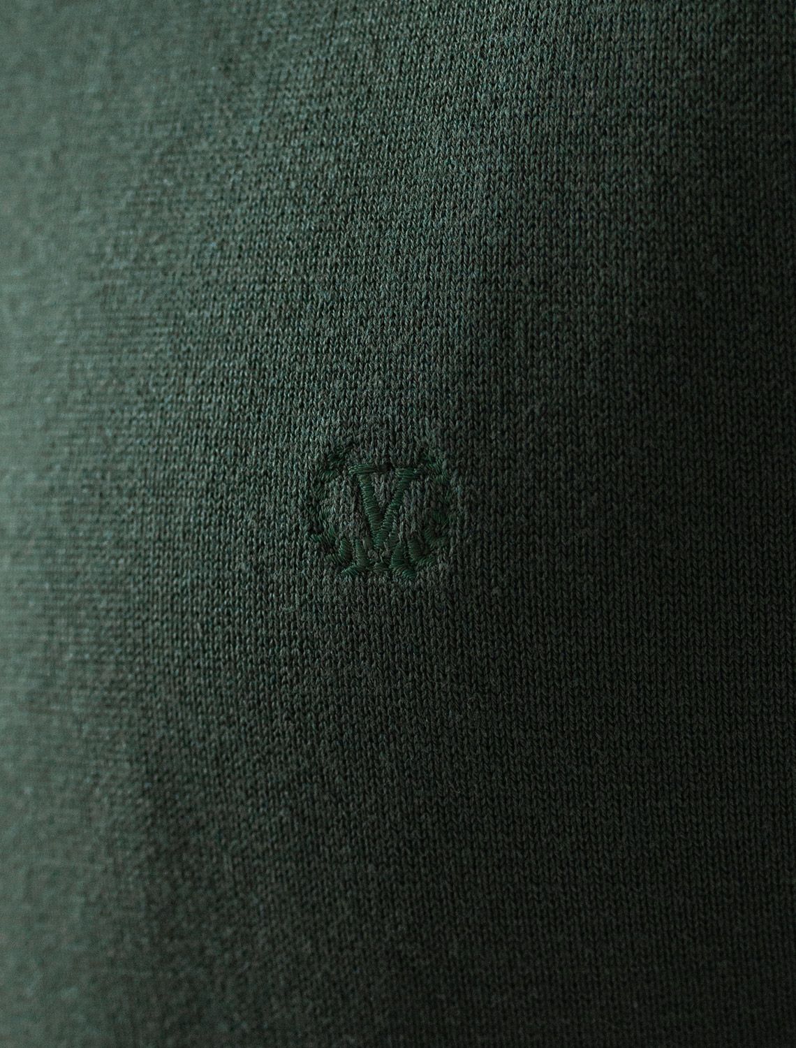 Джемпер с круглым воротом из хлопка с нейлоном