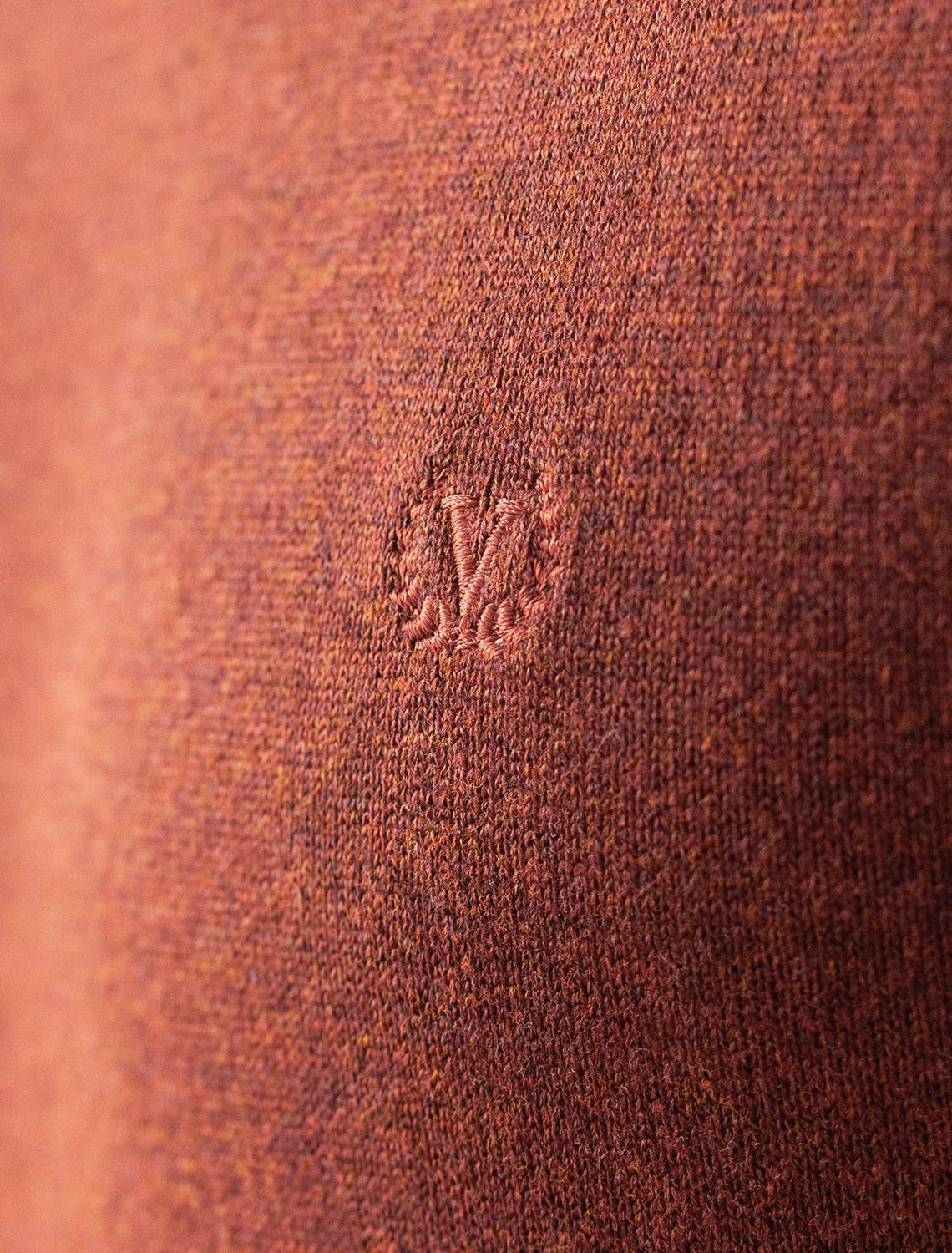 Джемпер с круглым воротом из хлопка с нейлоном