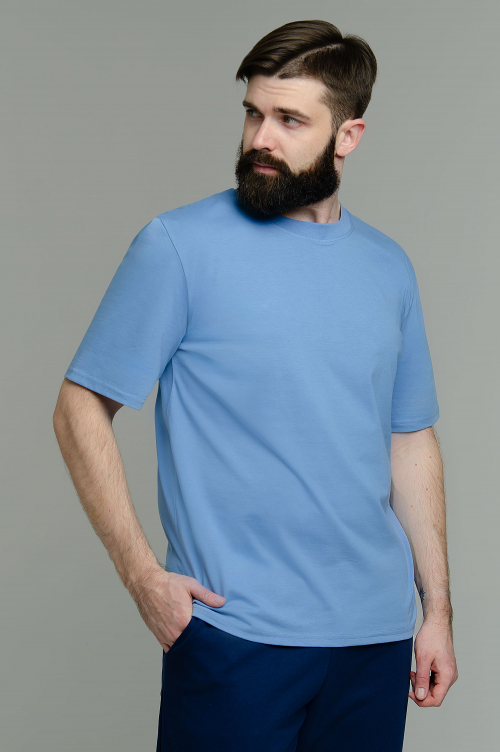 Арт. 61112/10 Футболка мужская однотонная 48-58 (6 шт)