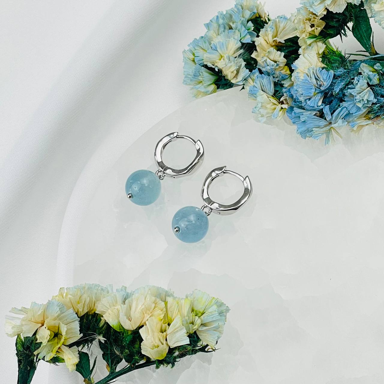 Радуга Самоцветов Серьги из Аквамарина