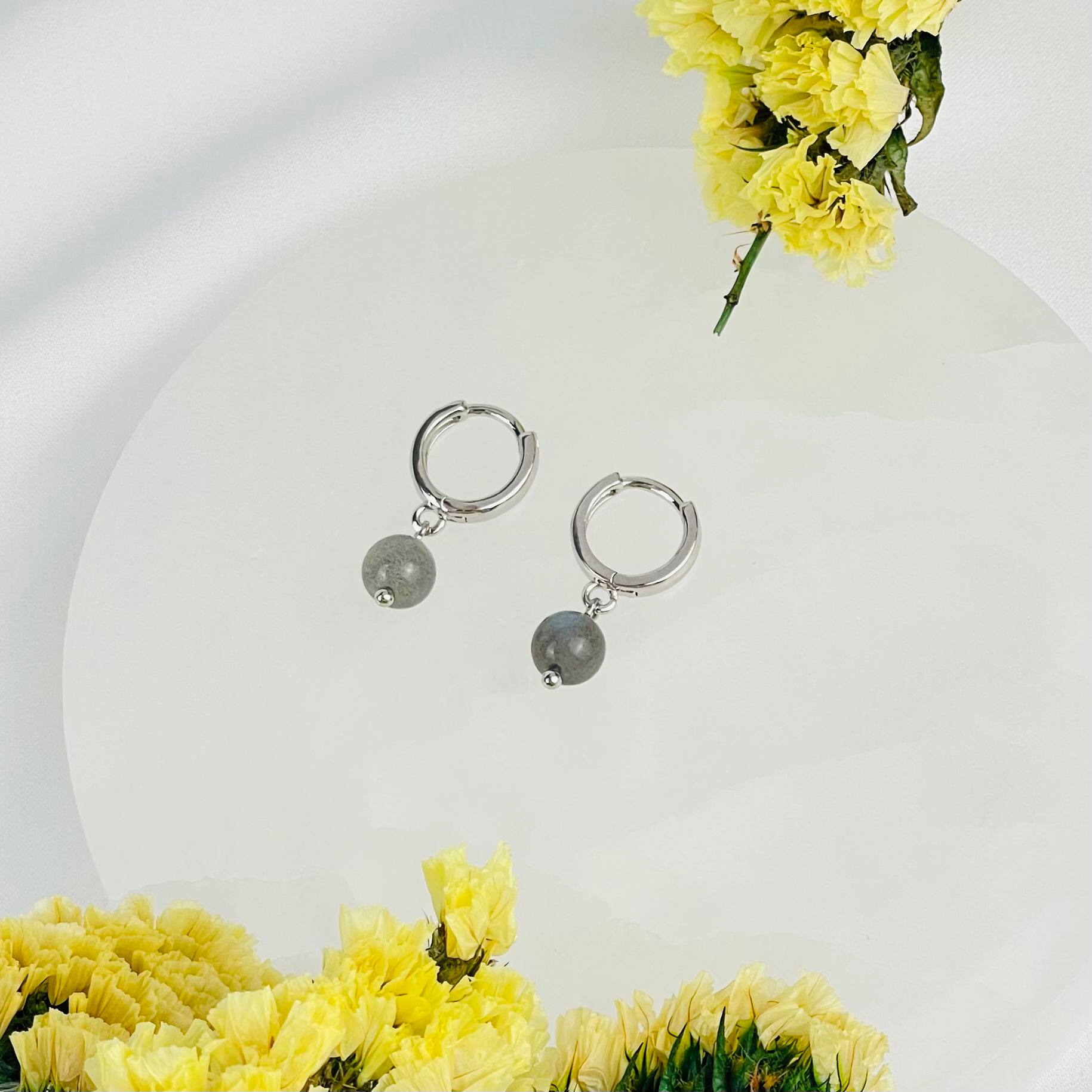 Радуга Самоцветов Серьги из Лабрадора