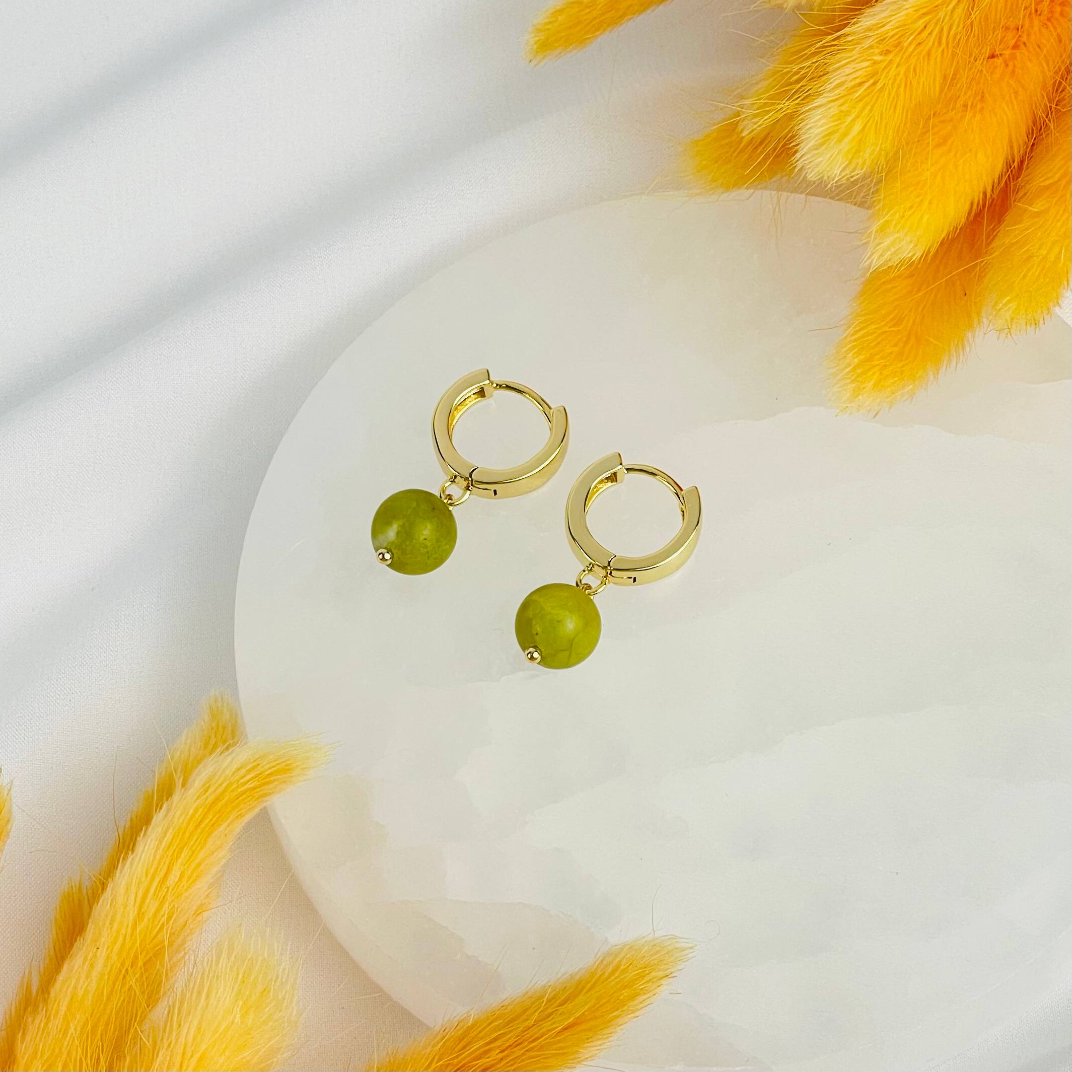 Радуга Самоцветов Серьги из Офикальцита