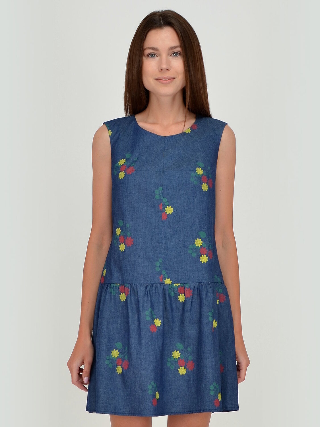 ст. цена1362руб.! VISERDI Платье 1679-джц 450650синий