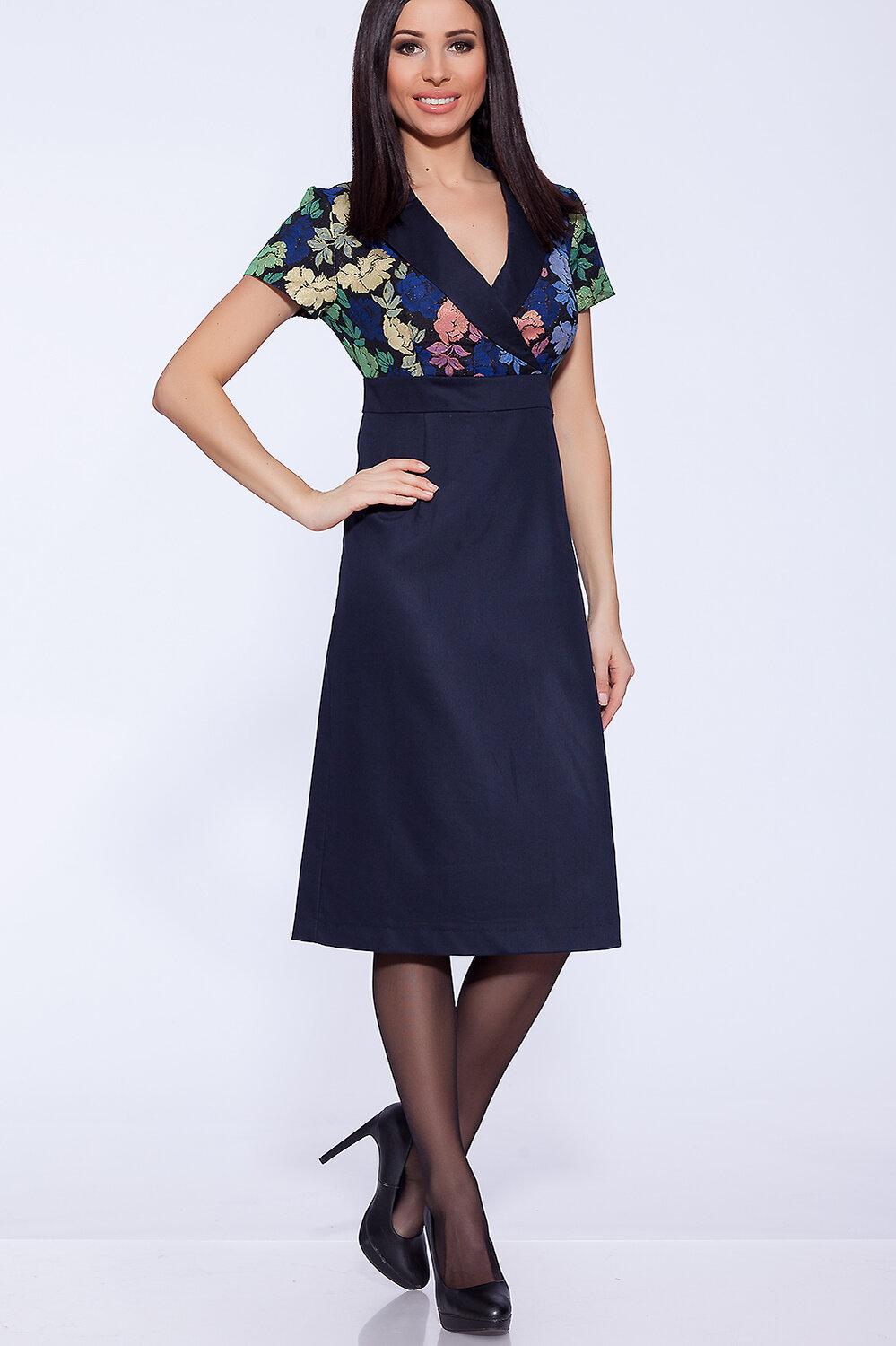 ст. цена1734руб.! VISERDI Платье 2078-сцв 438870Темно-синий