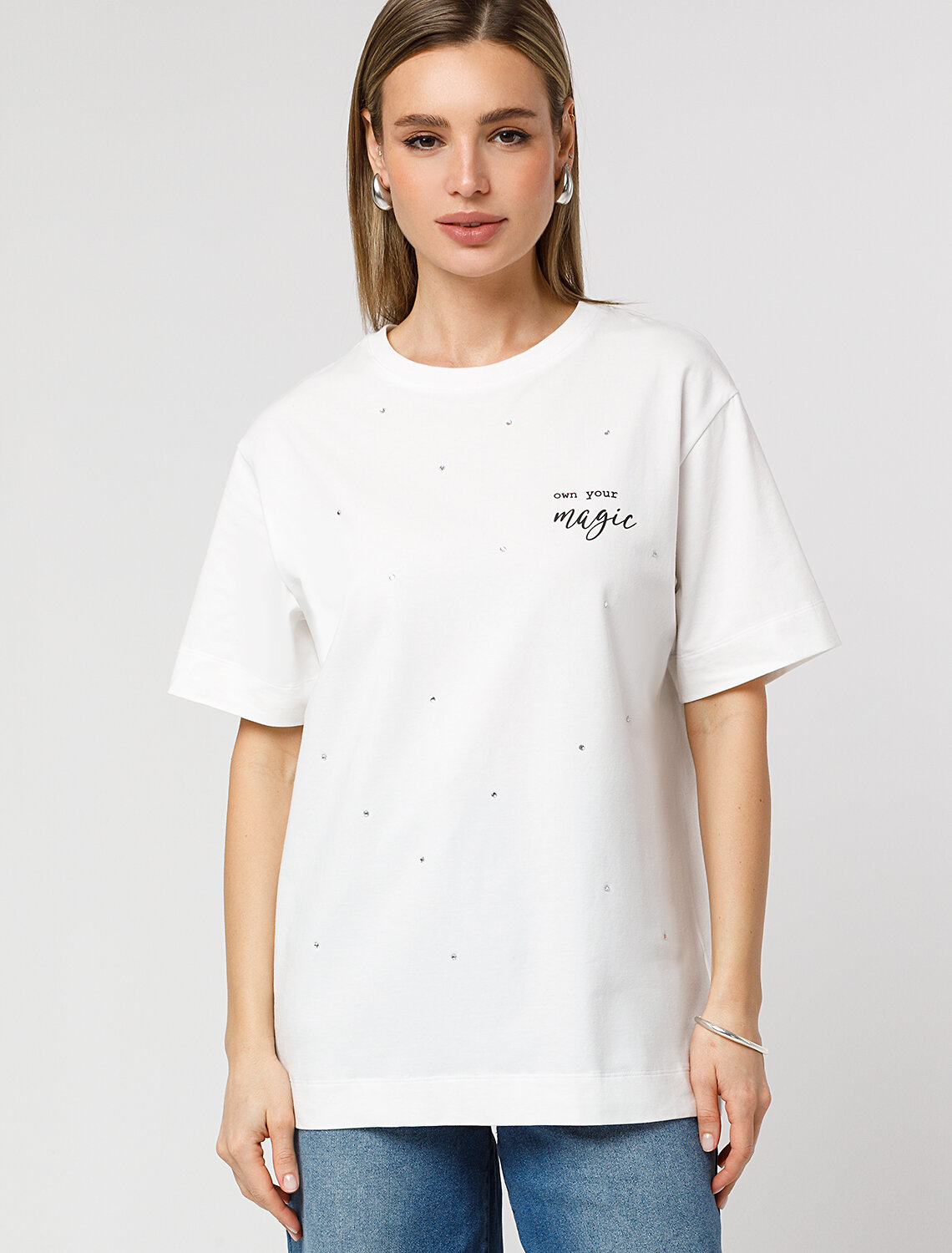 ст. цена1690руб.! VILATTE Футболка D49.978белый_own your magic