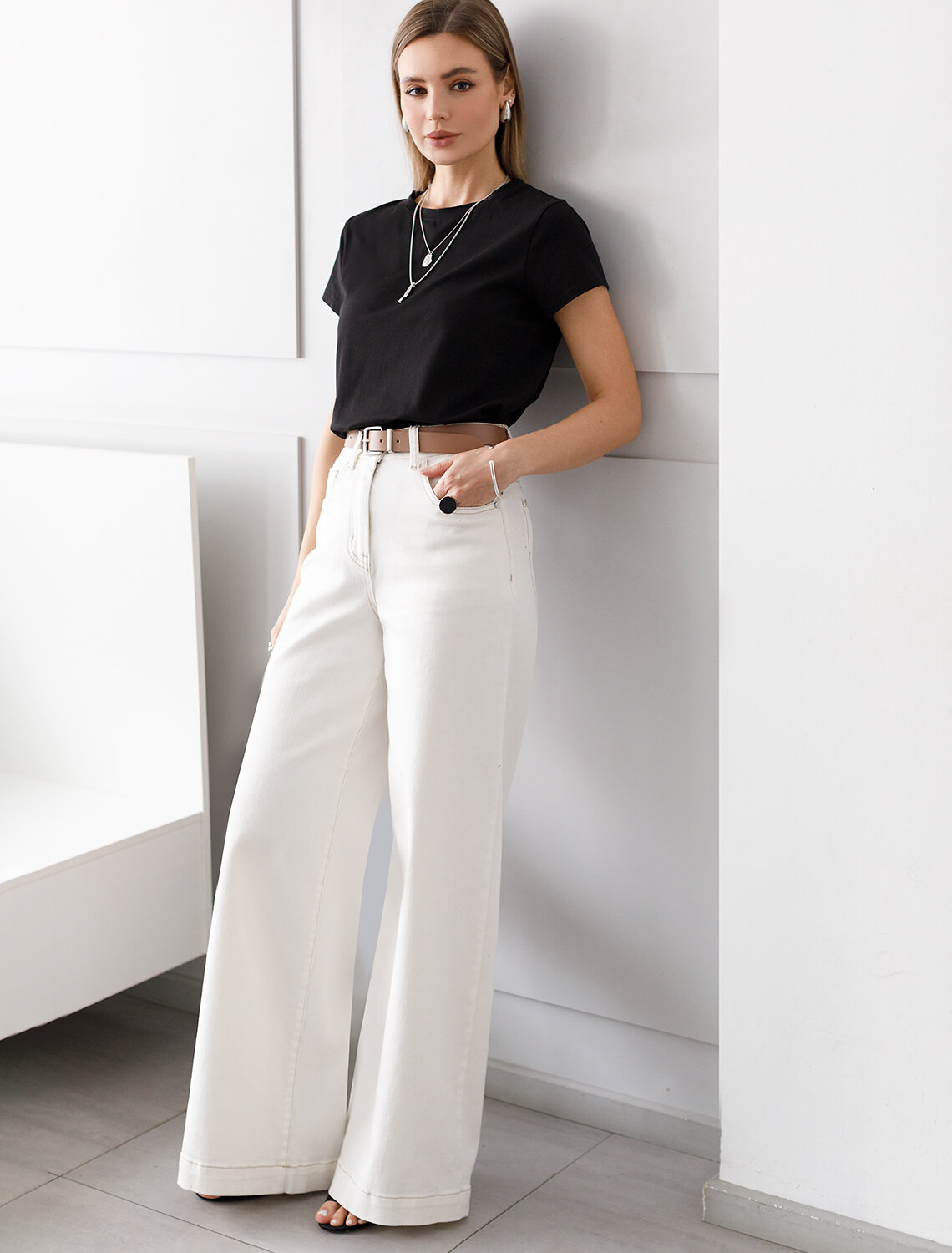 ст. цена1090руб.! VILATTE Футболка D49.021черный