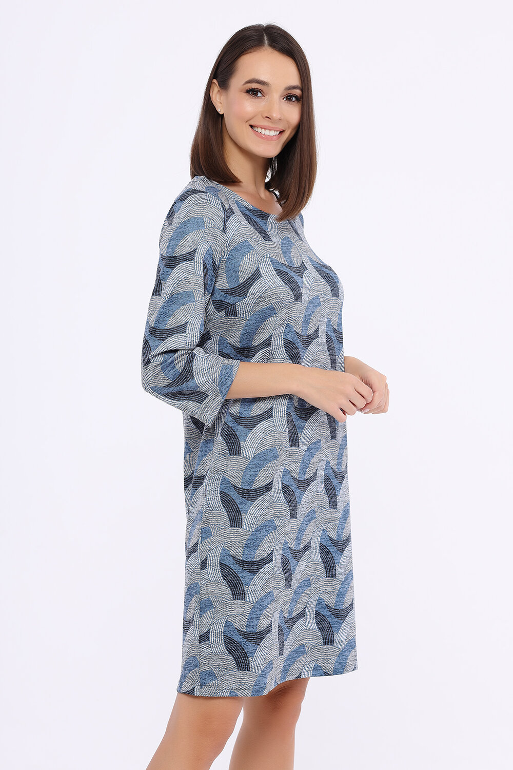 ст. цена1200руб.! VISERDI Платье 18301-сбш 311705серый