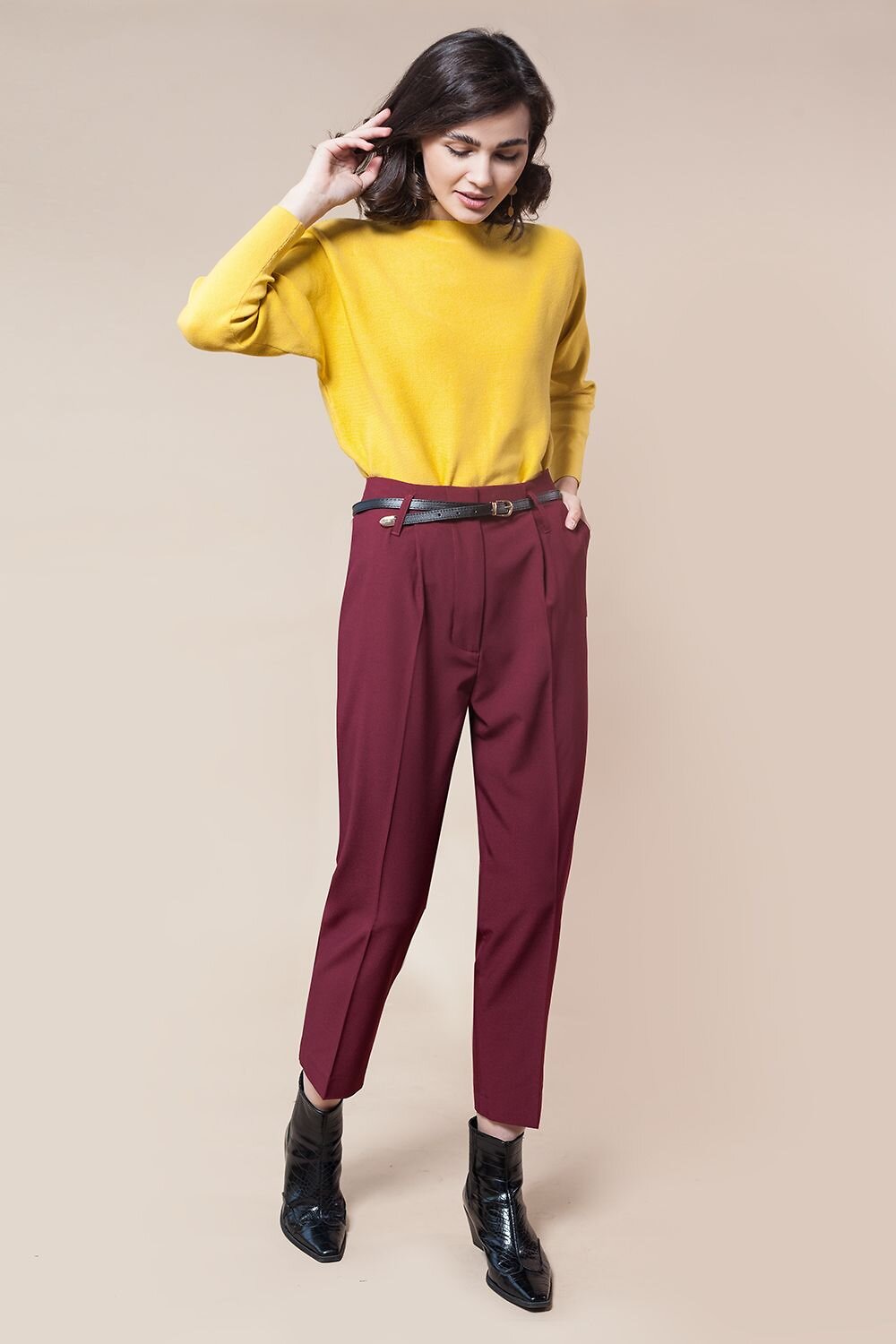 ст. цена1790руб.! VILATTE Джемпер D39.461желтый