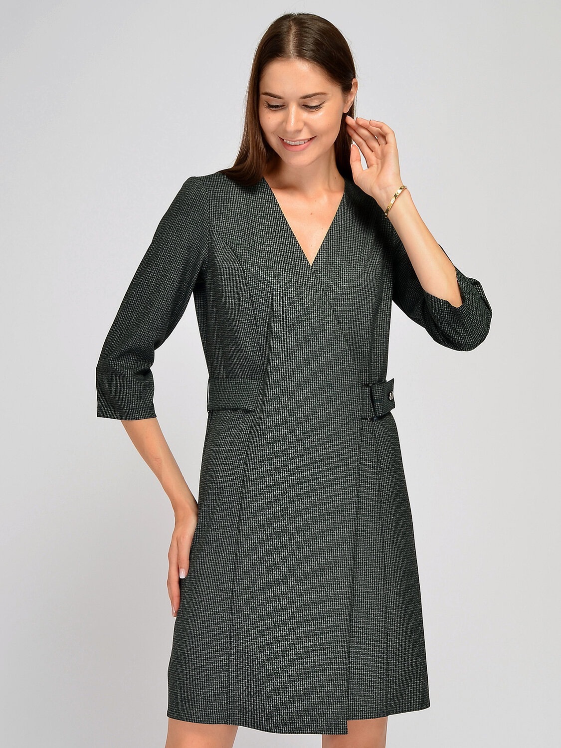 ст. цена1848руб.! VISERDI Платье 90251-зл 4121000зеленый