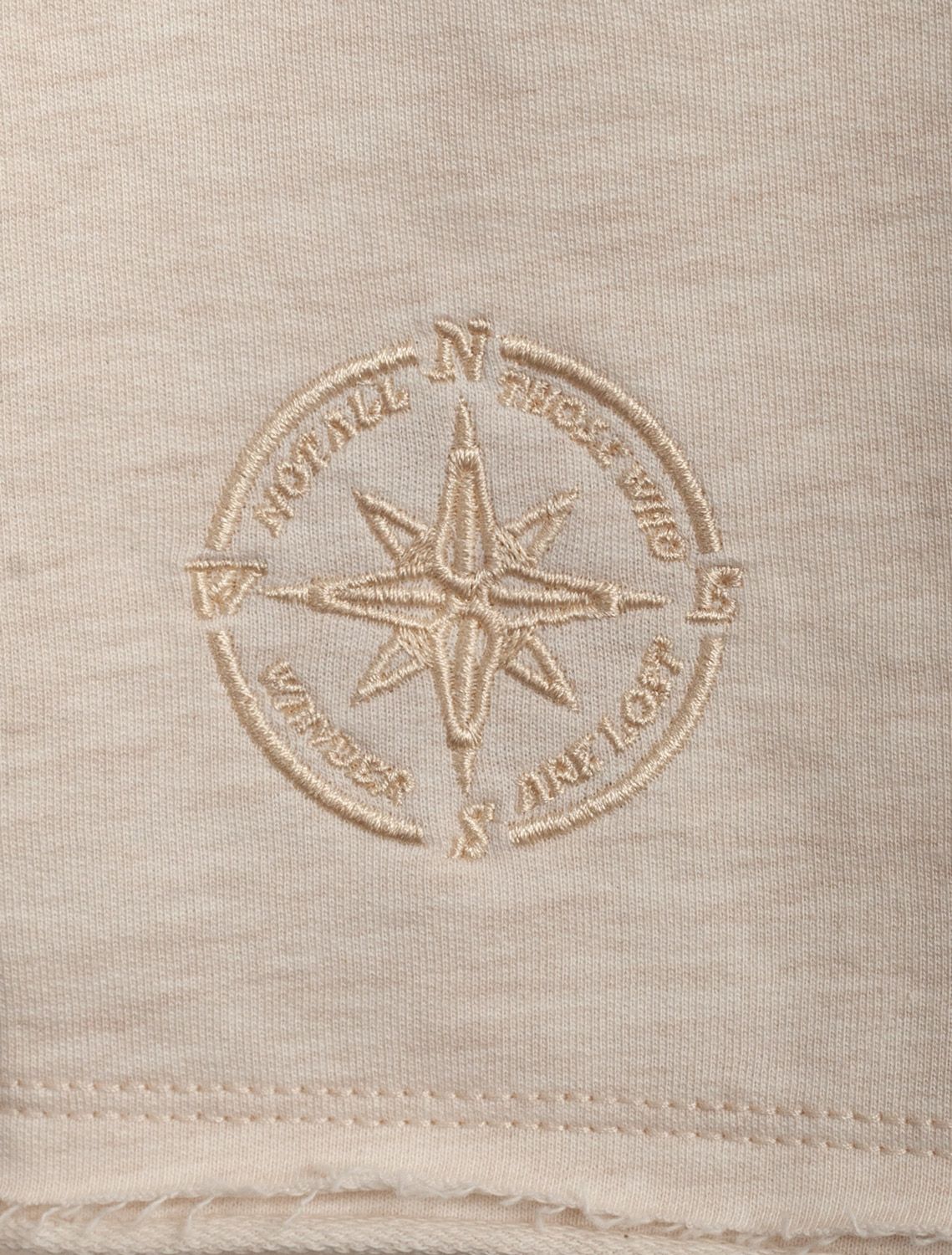 Ст.цена 1690р Шорты из тонкого футера с эластаном U48.003 бежевый меланж