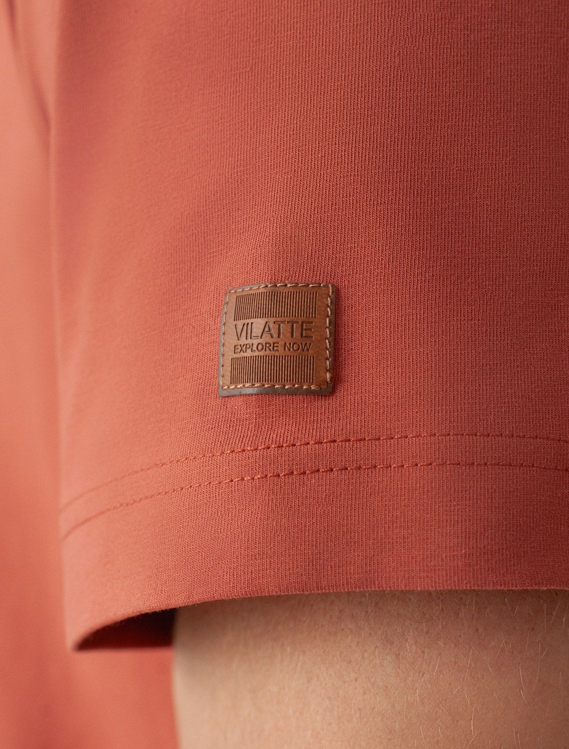 Ст.цена 1190р Футболка из премиального хлопка с авторским принтом U49.045 кирпичный_mountains adventure