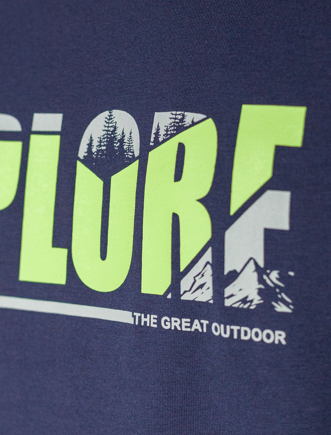 Ст.цена 1190р Свободная футболка с авторским принтом U49.048 т.синий_explore геометрия