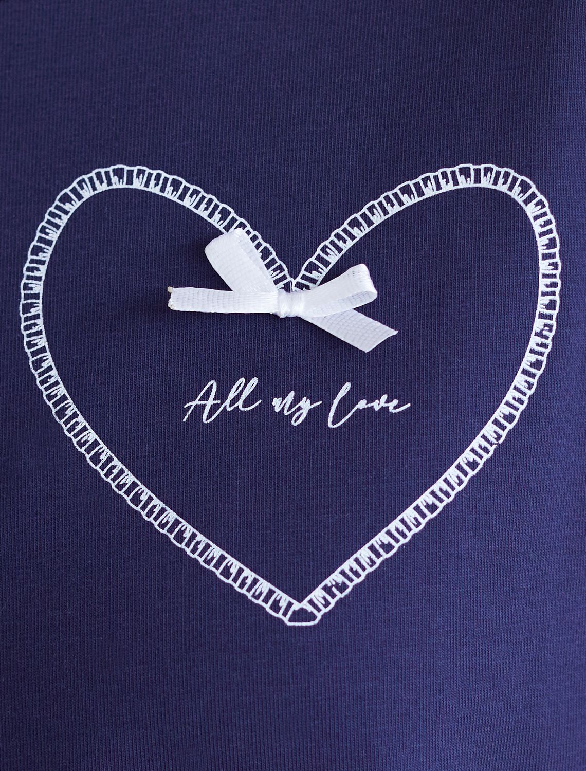 Ст.цена 1190р Футболка с принтом свободная эластичная из премиального хлопка D49.136 т.синий_love