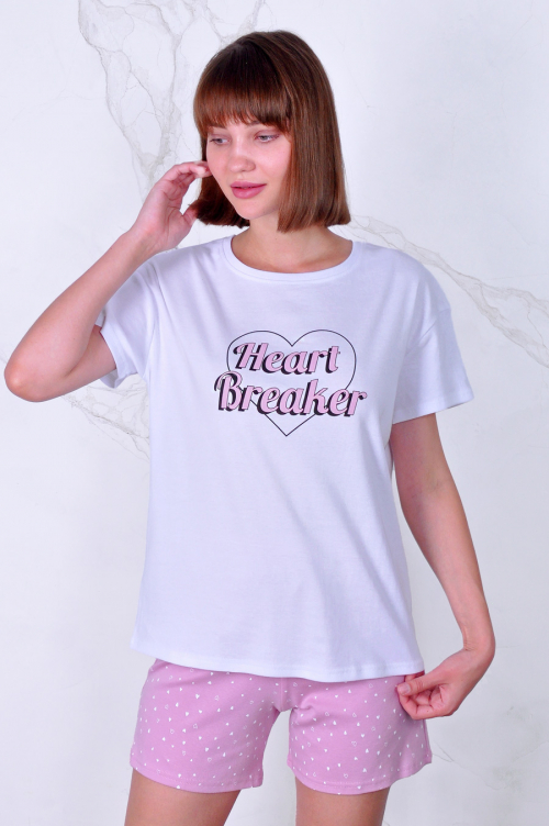 Арт. 9133 Пижама с шортами 42-50 (5 шт)