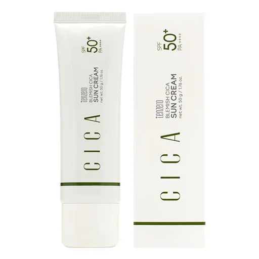 Успокаивающий солнцезащитный крем с центеллой азиатской SPF 50+/PA++++, 50г, TENZERO