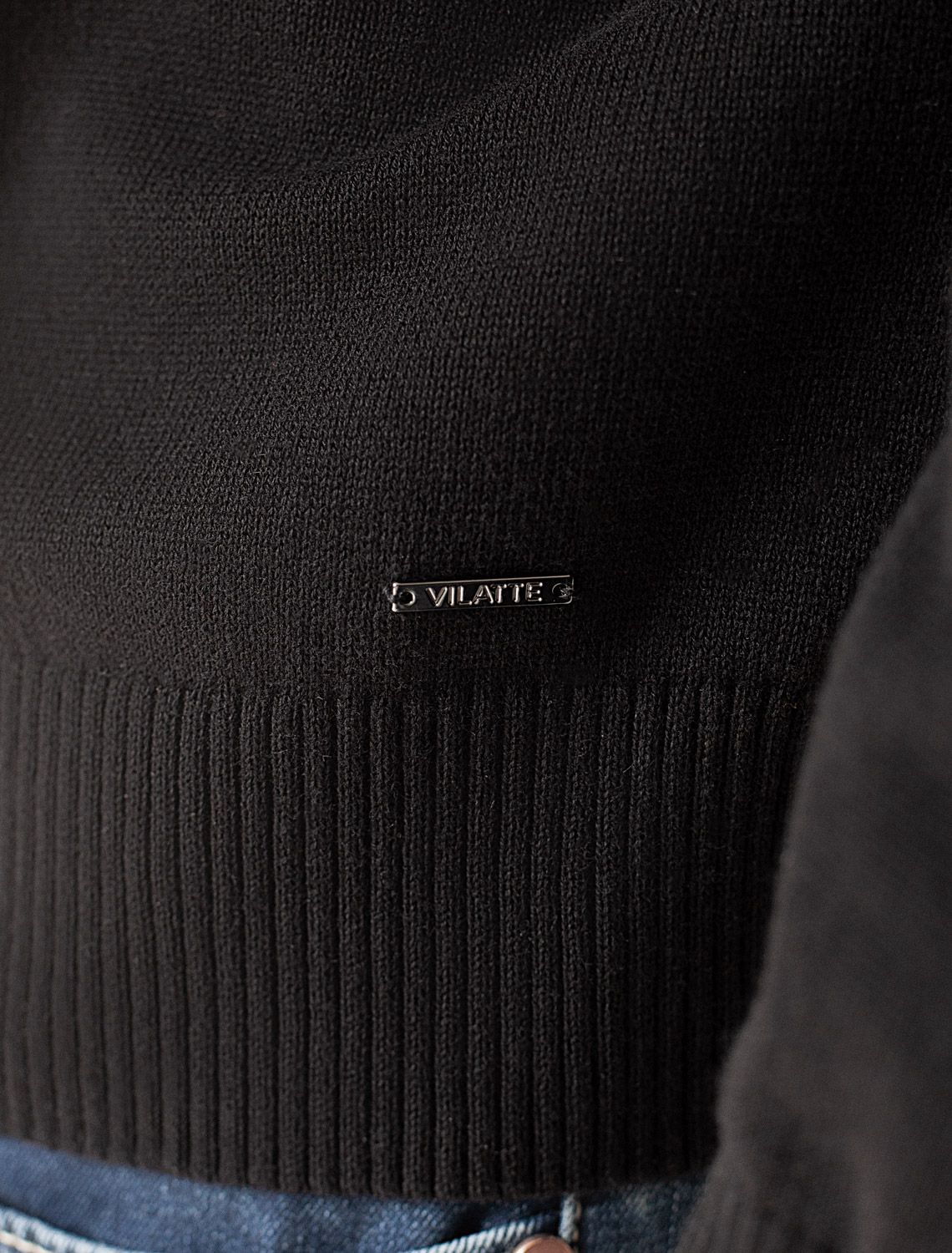 Кардиган на молнии из хлопка с нейлоном