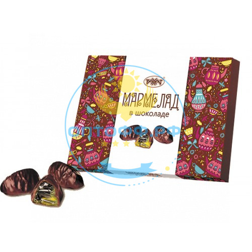 Рахат Мармелад в шоколаде Худож.упак. 200 гр (кор *16)