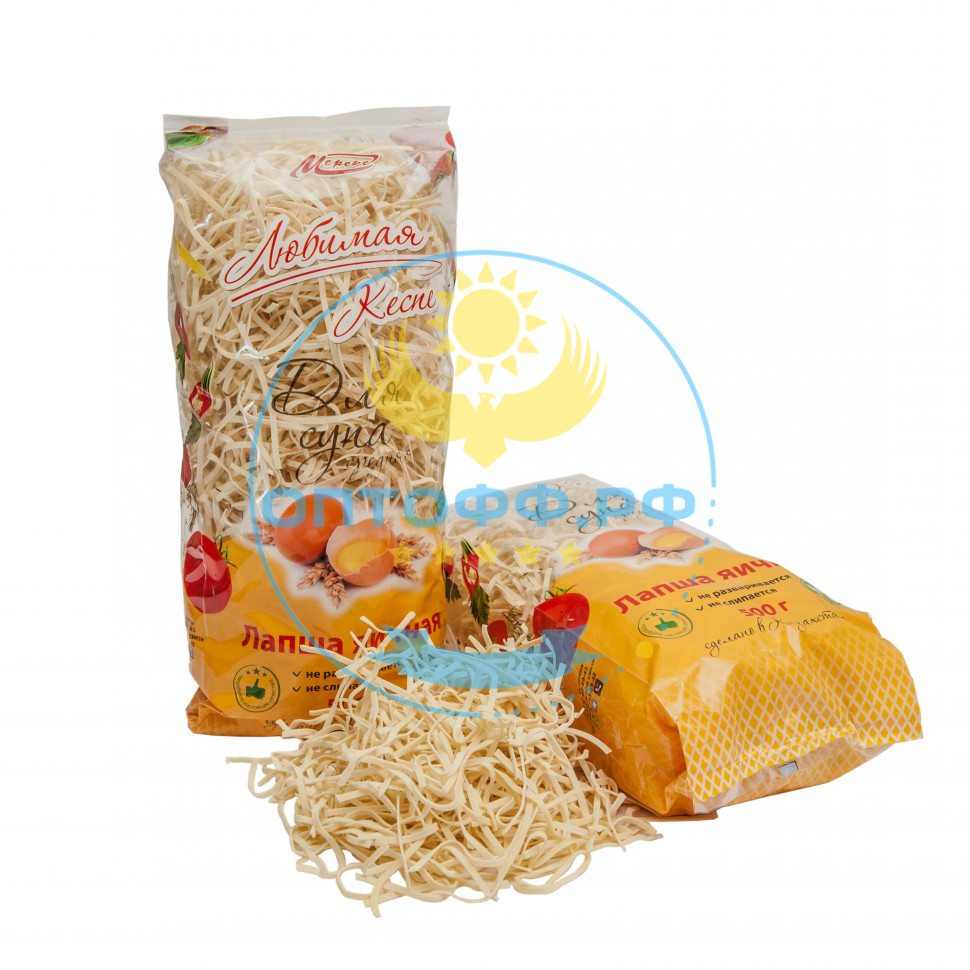 МЕРЕКЕ Лапша Любимая средняя для супа и гарниров 500гр (кор*10)