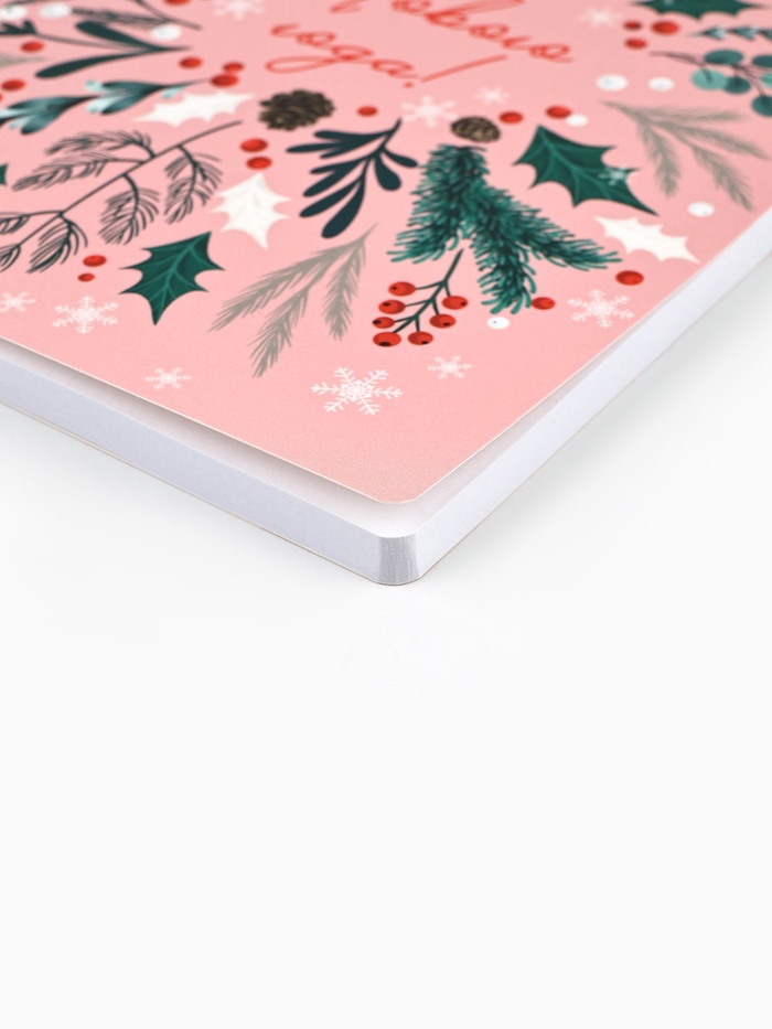 Ежедневник софт-тач, 80 листов, недатированный, в мягкой обложке, 24×16.5 см «Уютного нового года»