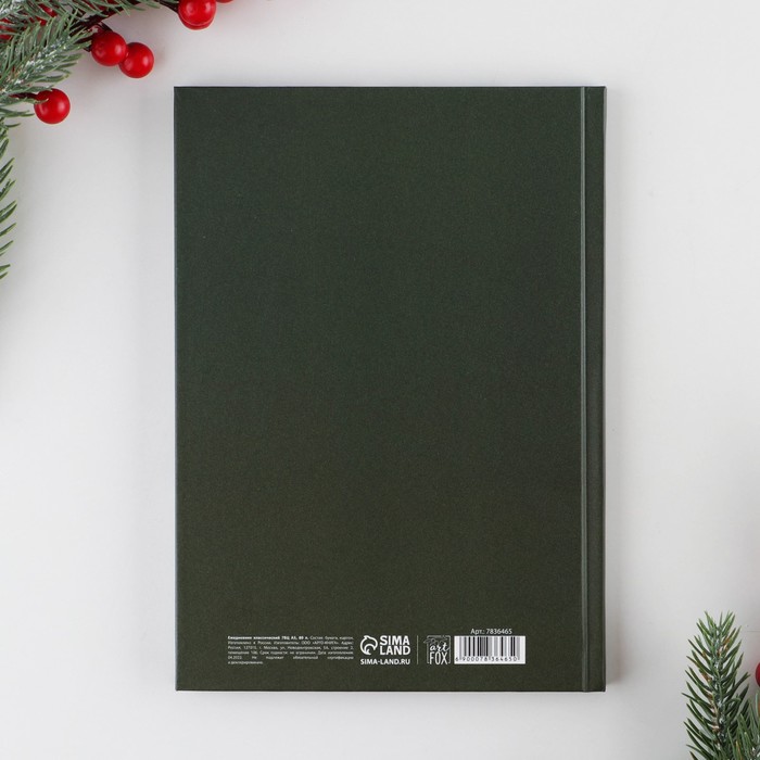 Ежедневник А5, 80 листов, недатированный, в твердой обложке «Время чудес»