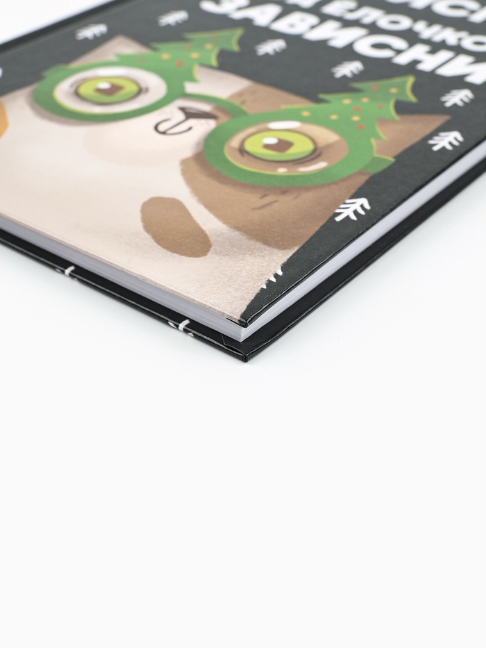 Ежедневник А5, 80 листов, недатированный, в твердой обложке «Не кисни, под елочкой зависни»