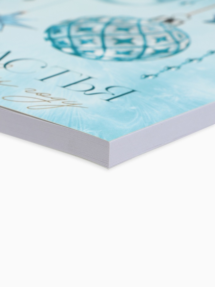 Ежедневник А5, 80 листов, недатированный, в мягкой обложке «Счастья в новом году»