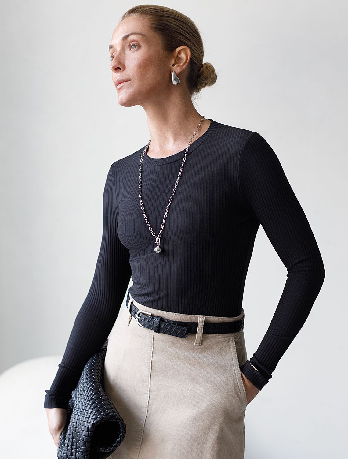 Было:1790руб. Акция НГ!1520руб. Джемпер из трикотажа в широкий рубчик