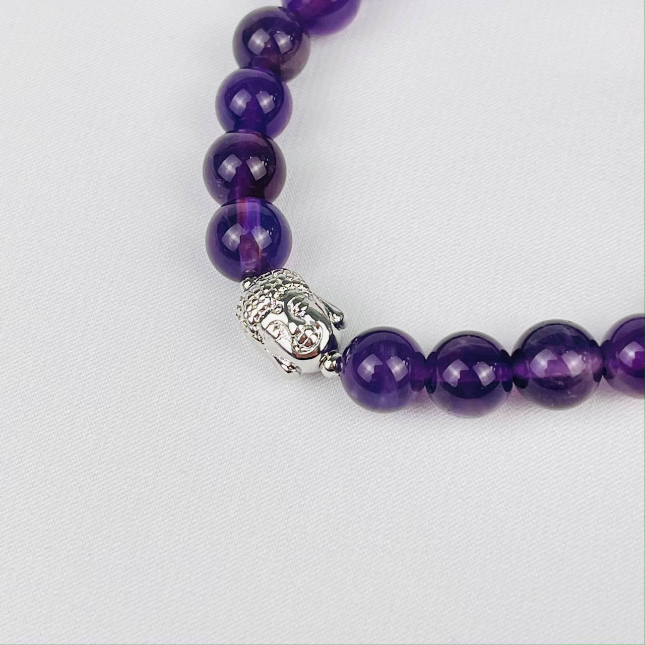 Радуга Самоцветов Браслет Будда из Аметиста