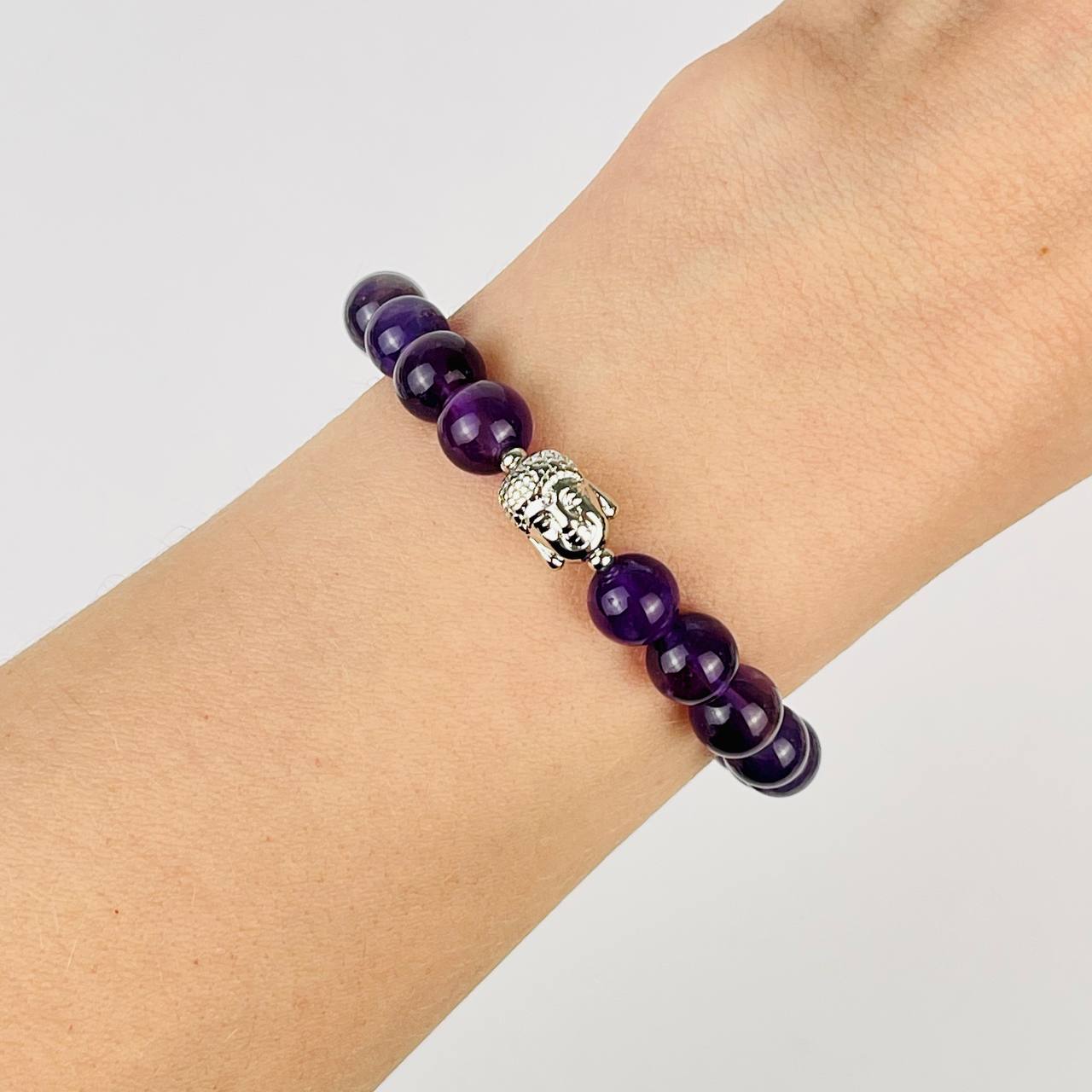 Радуга Самоцветов Браслет Будда из Аметиста