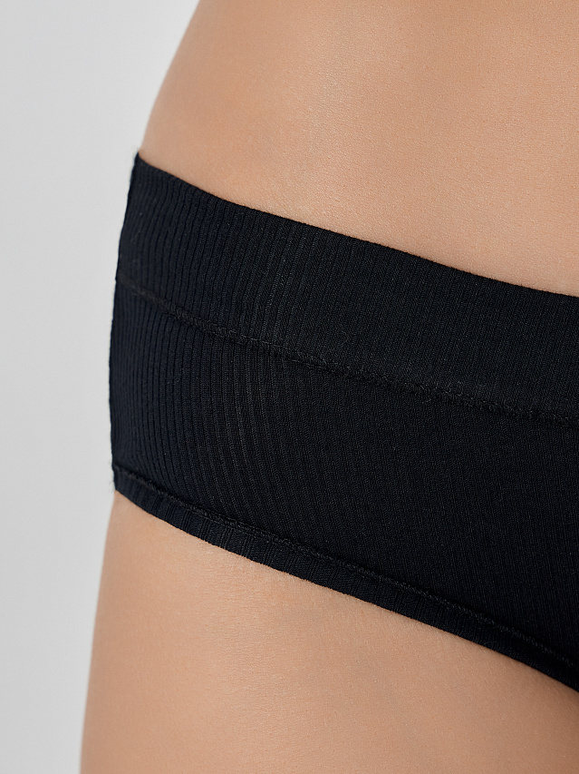 Трусы женские слипы мультипак (3 шт.) в черном цвете