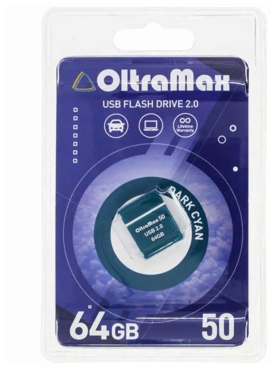 Флешка OltraMax USB flash drive 64GB 50 (голубой)