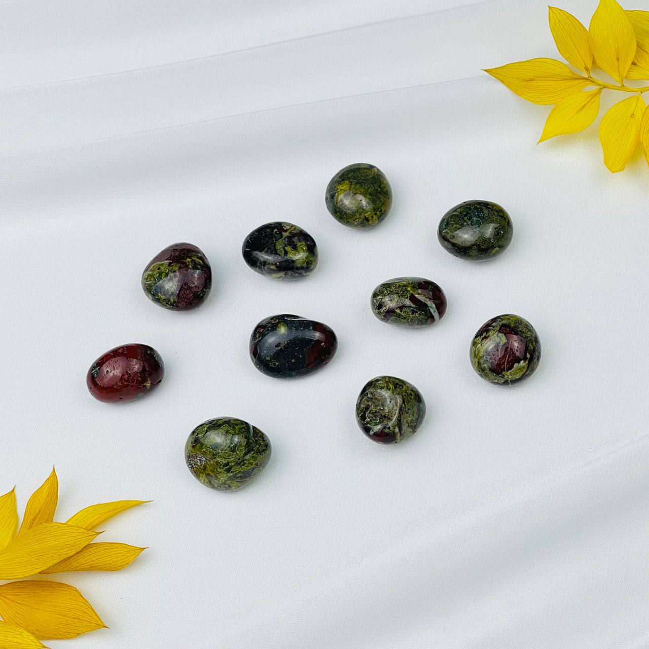 Радуга Самоцветов Галтовка из зеленой Яшмы