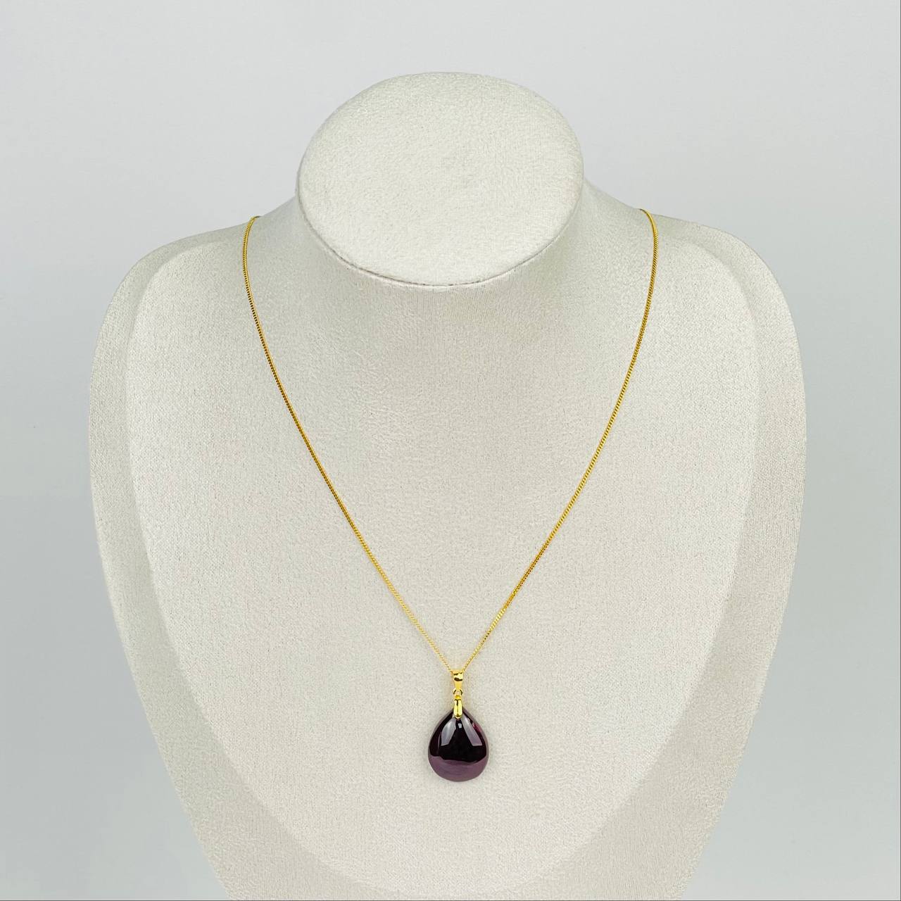 Радуга Самоцветов Кулон на цепочке из Граната (Альмандин)