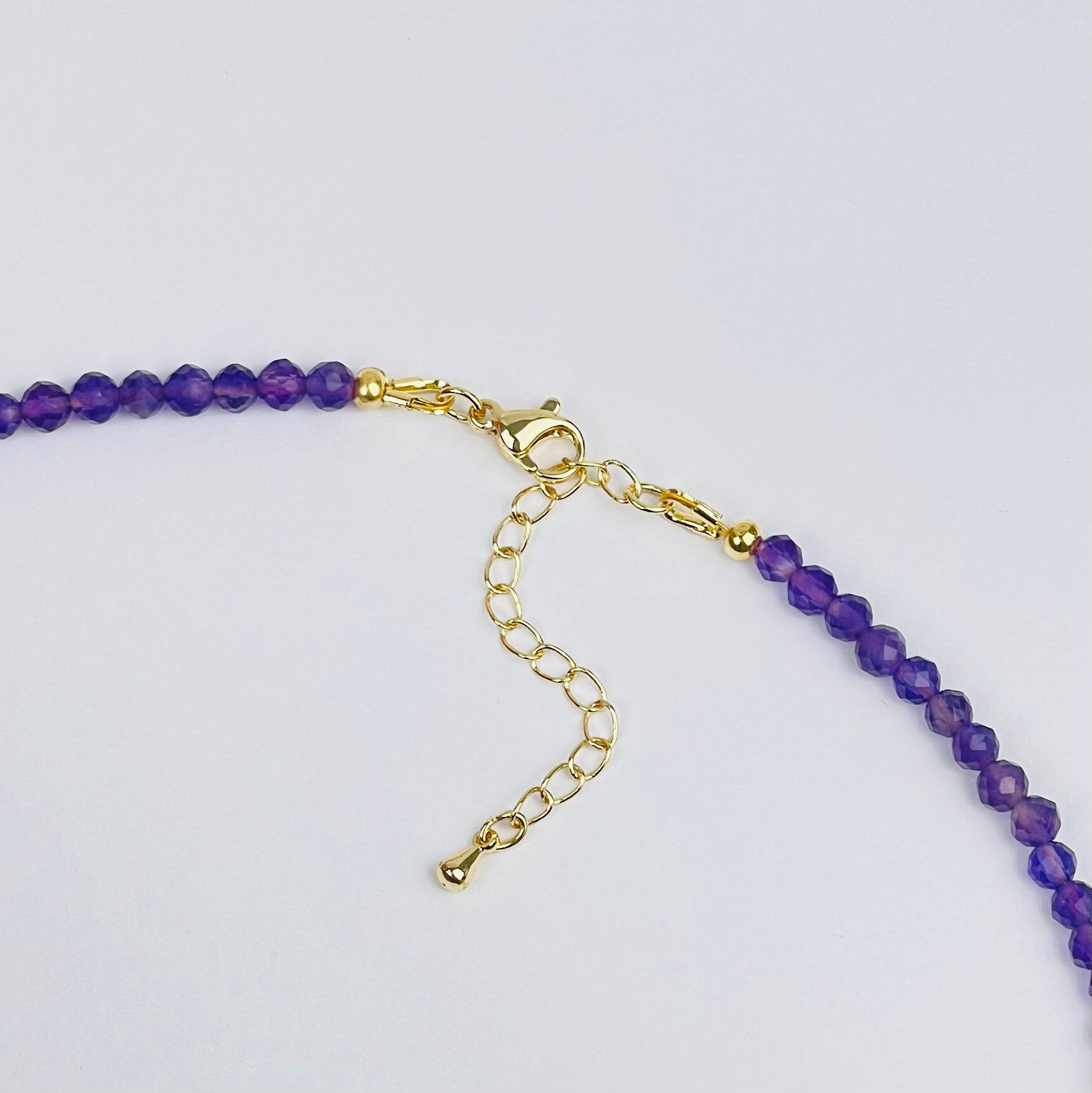 Радуга Самоцветов Колье из Аметиста и Кунцита