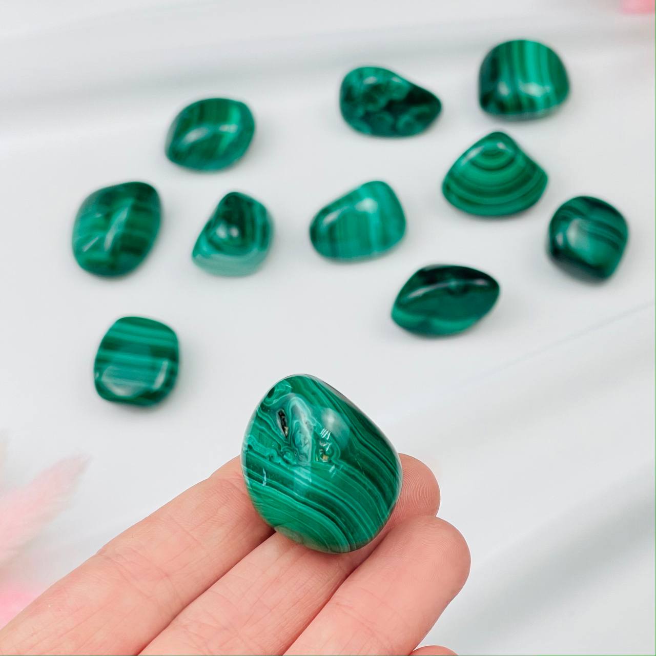 Радуга Самоцветов Галтовка из Малахита