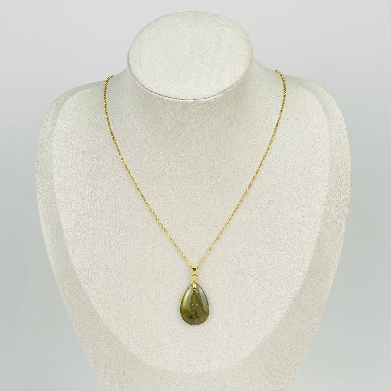 Радуга Самоцветов Кулон на цепочке из Лабрадора