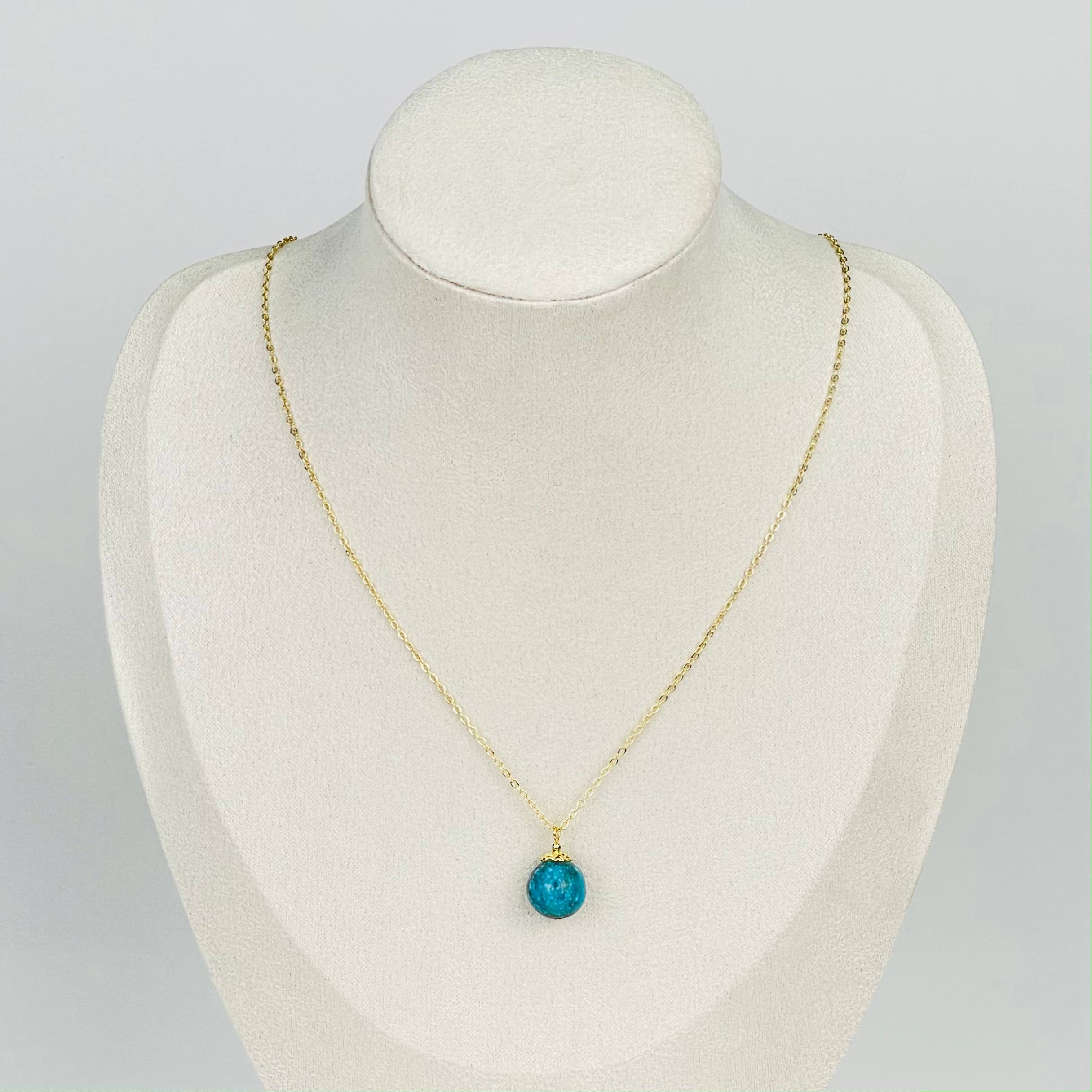 Радуга Самоцветов Кулон на цепочке из Бирюзы